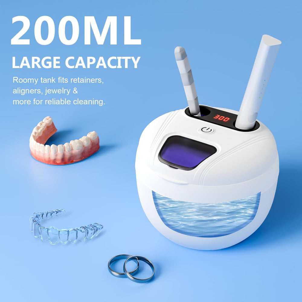 One-touch cleaning modes: Quick, Deep, Sonic Only, UV Only