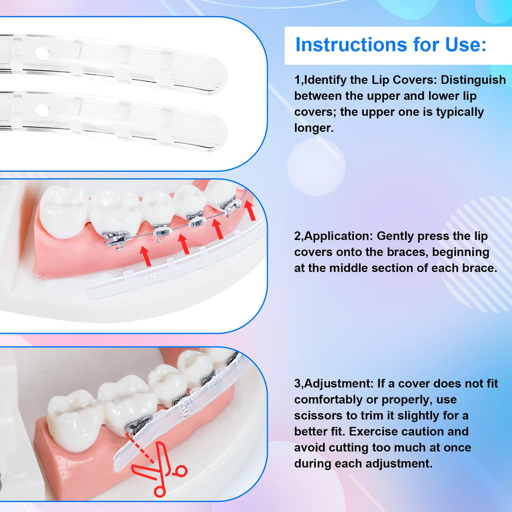 Durable clear dental wax alternative that stays in place all day