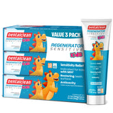 Front view of Dentalclean MIH Gel Toothpaste Pack 3 x 3.7 oz Tutti-Frutti