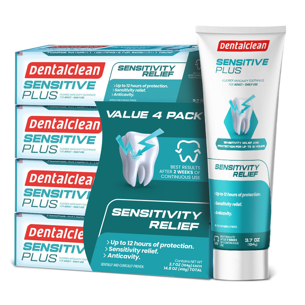 Pack of 4 Dentalclean Toothpaste Gel 3.7 oz