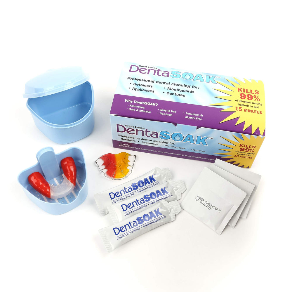 DentaSOAK Starter Kit packaging with 3-month supply