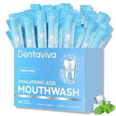 DentaViva travel-size mouthwash strips packaging