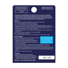 DenTek Canker Relief packaging and contents