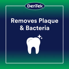 Floss picks scrub between teeth removing food and plaque