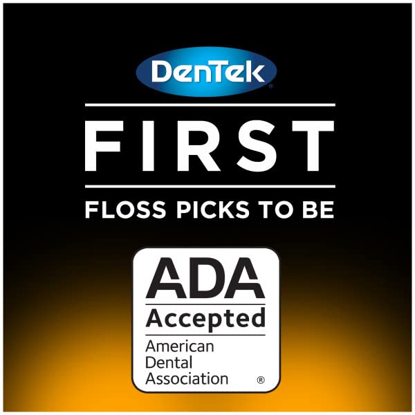 Low-profile tongue scraper ridge on the DenTek floss pick handle