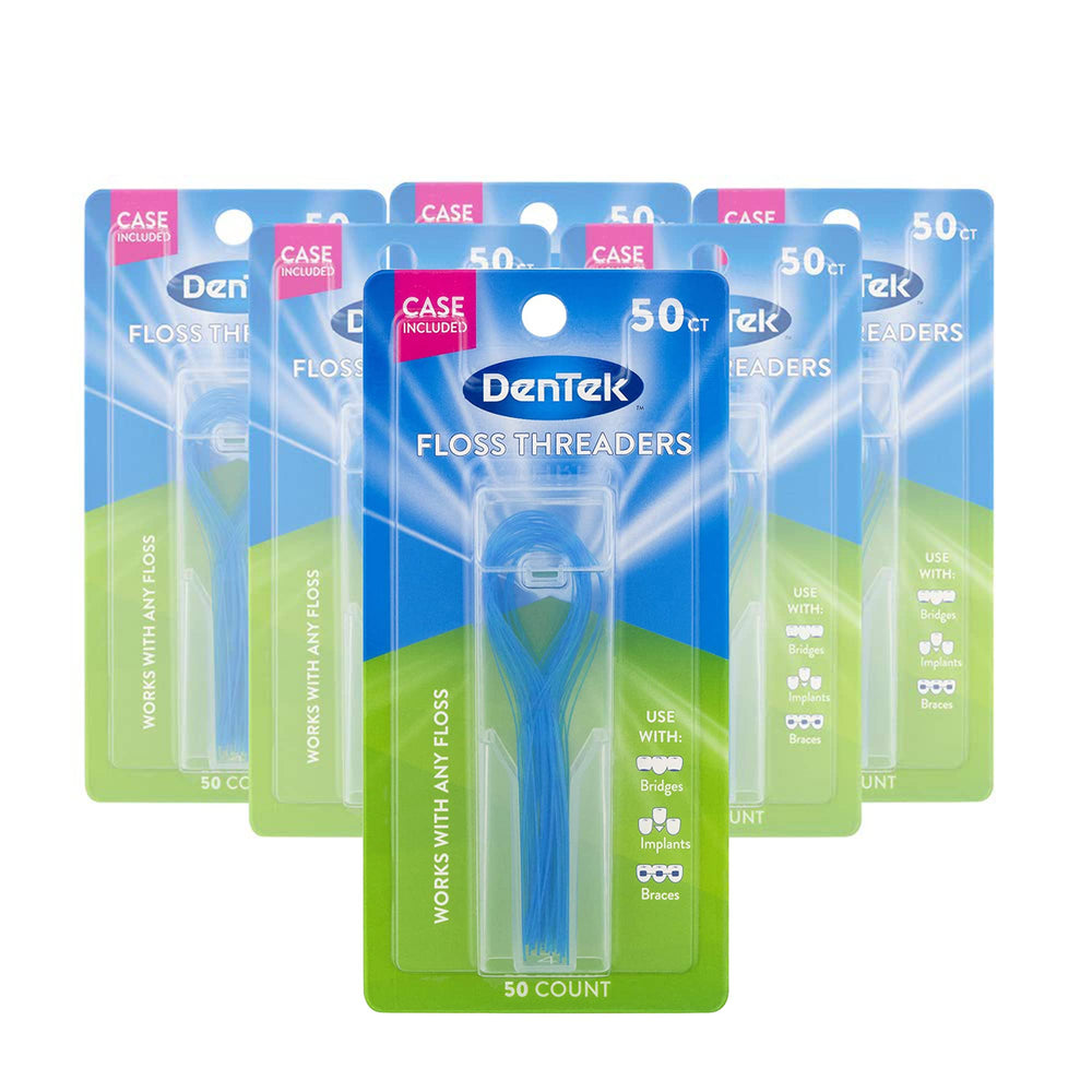 DenTek floss threaders – 50 per pack, six packs