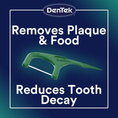 Mouthwash flavored floss with fluoride on DenTek floss picks