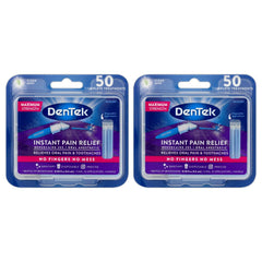 DenTek Instant Oral Pain Relief Kit – front view showing bottle and applicators