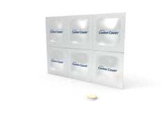 Front of Dentemp Canker Cover packaging showing patches