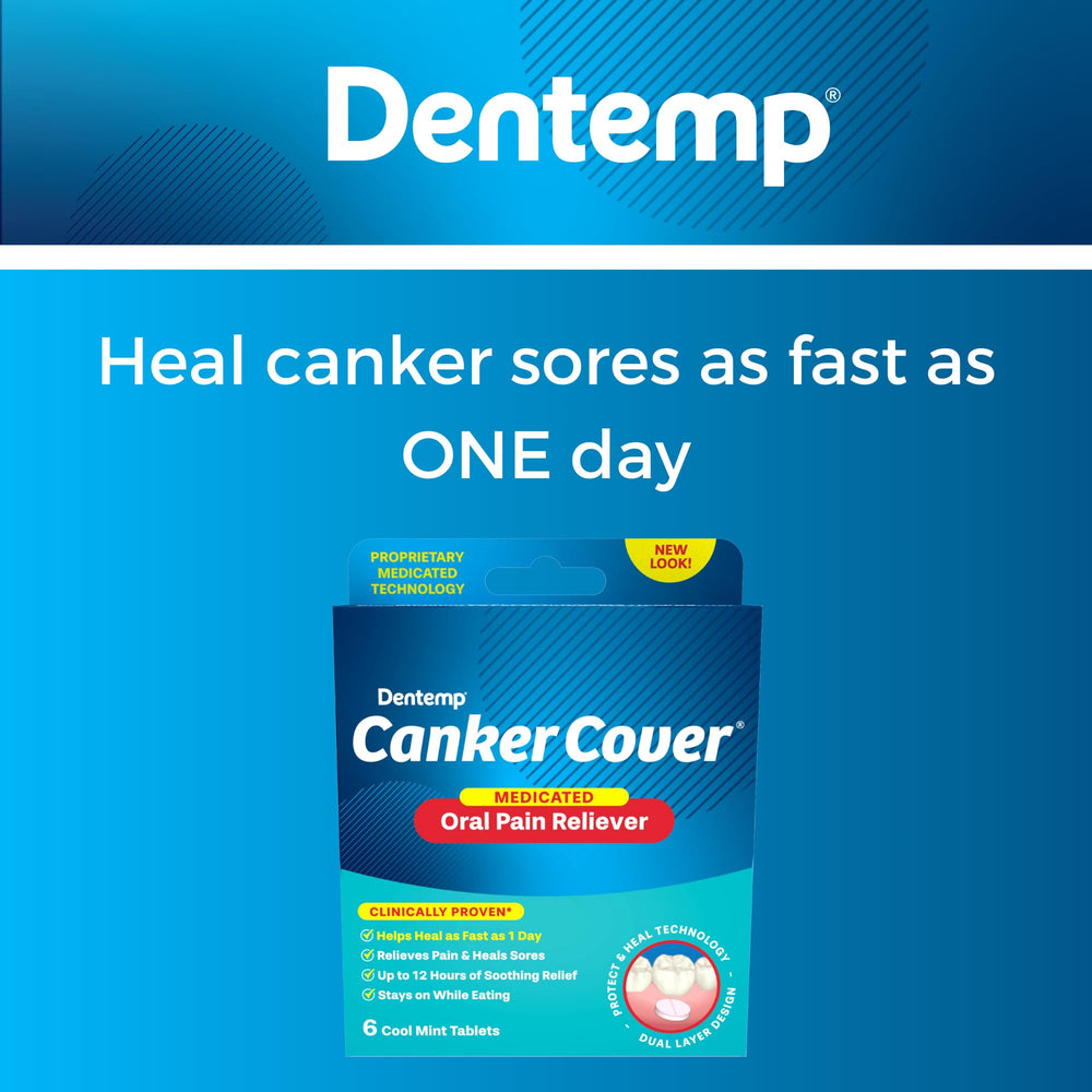 Protective gel forming over canker sore