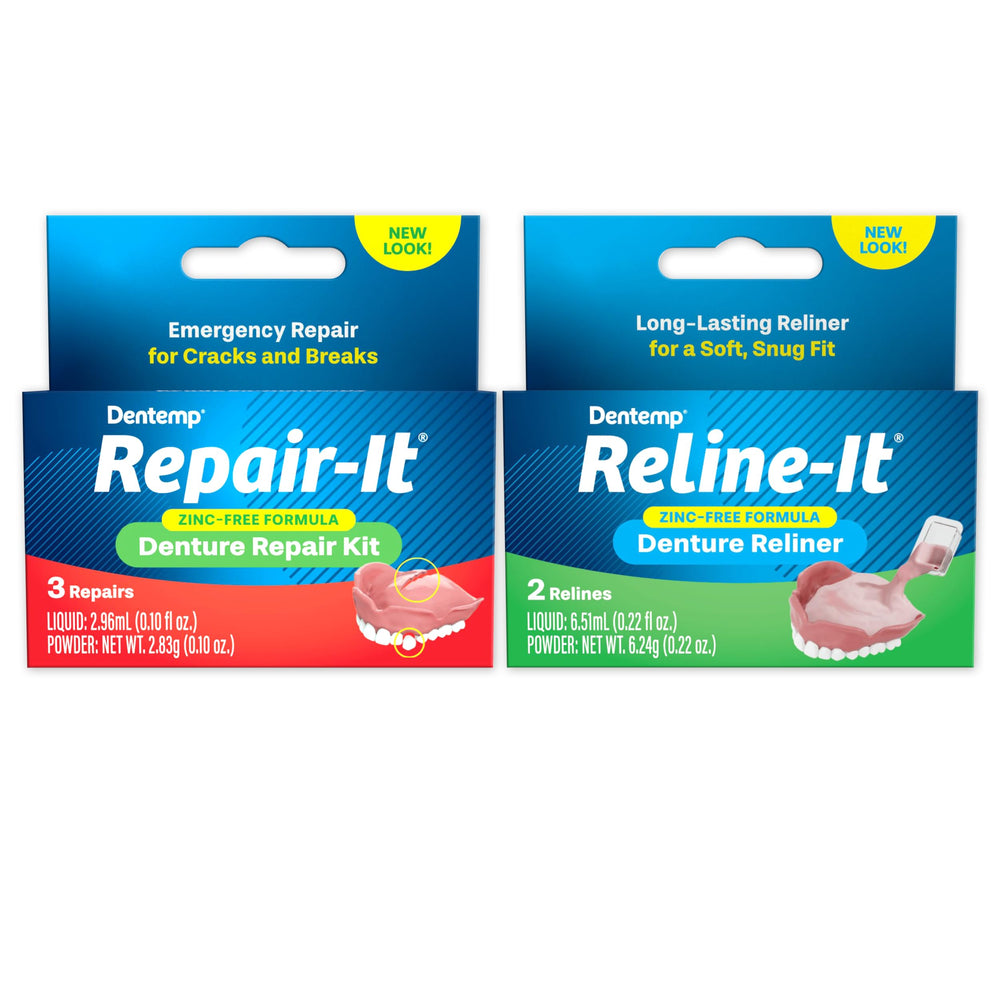 Dentemp Reline-it Denture Reliner for upper and lower dentures