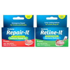 Dentemp Reline-it Denture Reliner for upper and lower dentures