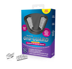 Detailed view of Ora-Guard bite pads and material