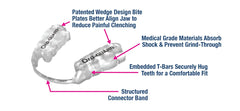 Lifestyle image of a person sleeping with Ora-Guard dental guard