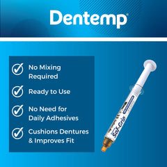All-in-one Sof-Grip Denture Reliner kit and instructions