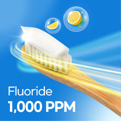 Label highlighting enamel strength from fluoride