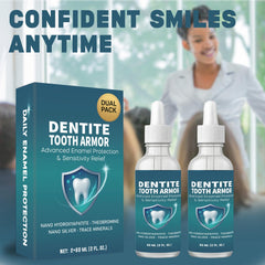 Bright smile after using Dentite Tooth Armor