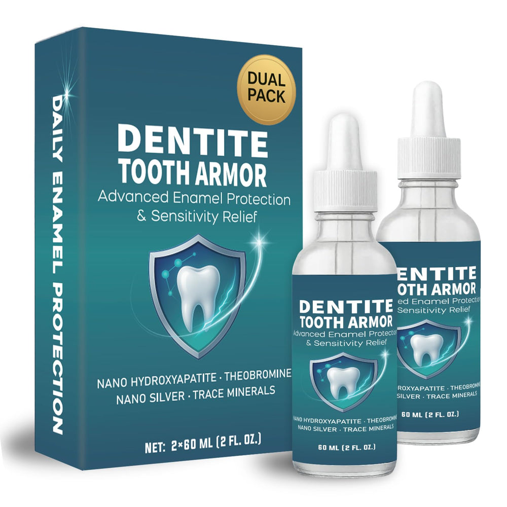 Dentite Tooth Armor liquid bottle showing 2-pack