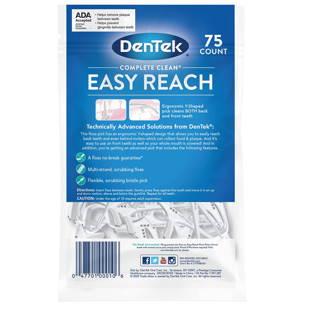 Pack of DenTek Comfort Clean floss picks for sensitive gums