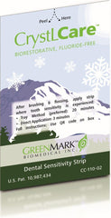 Box packaging for Dentulu CrystLCare Biorestorative Fluoride-Free Dental Strips