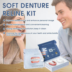 Care and maintenance for denture kit, including storage in water