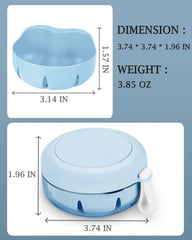 Compact travel size: 3.74 x 3.74 x 2.17 inches