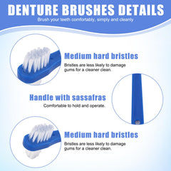 Soft bristles for dentures cleaning
