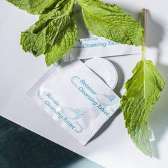 Close-up of denture cleaning tablets