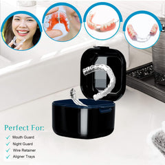Compact retainer case with secure lid