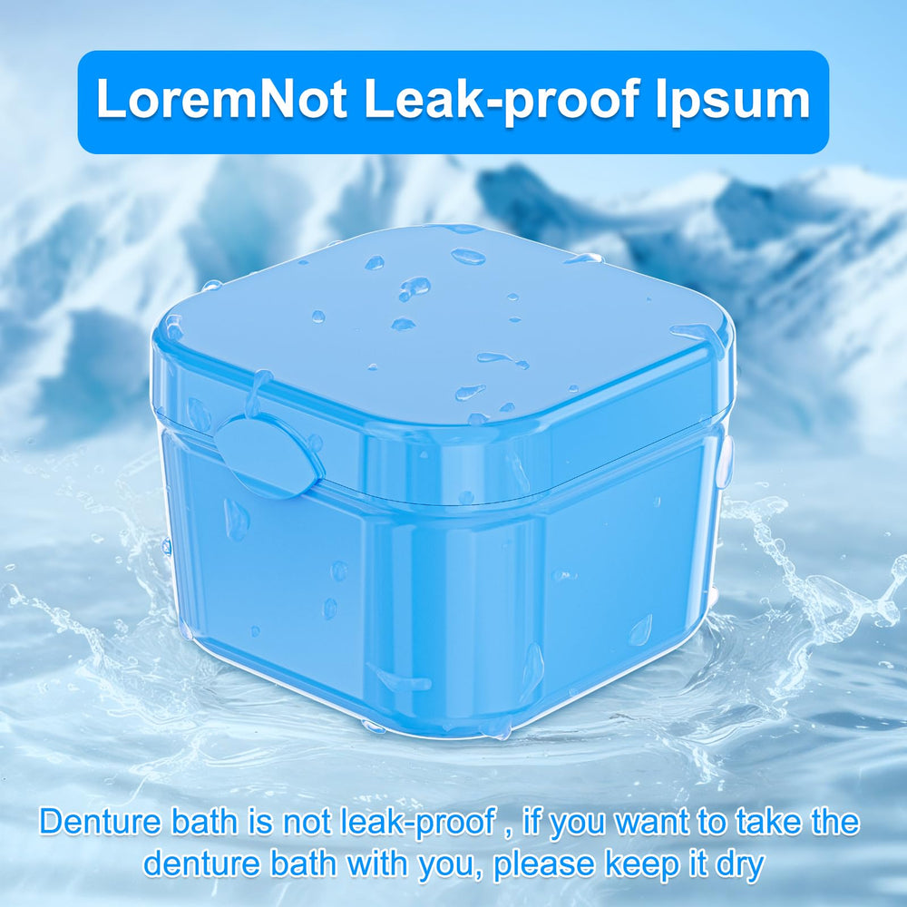 Lightweight portable denture case for travel