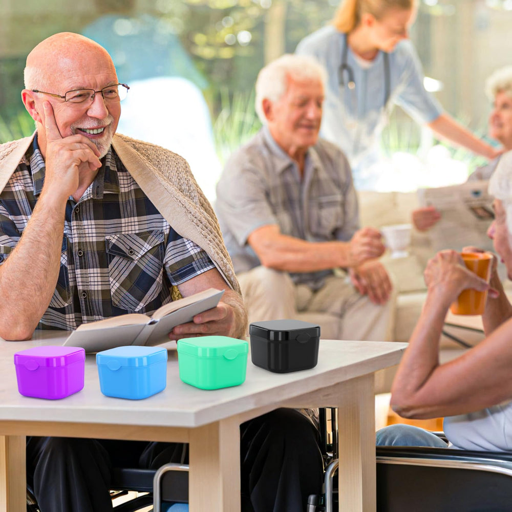 Dishwasher safe denture box