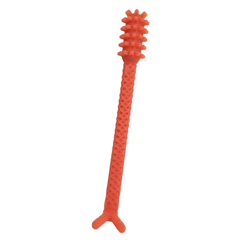Denture Dart V4 hard plastic denture brush with textured grip