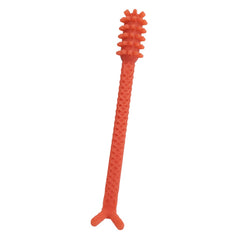 Denture Dart V4 hard plastic denture brush with textured grip