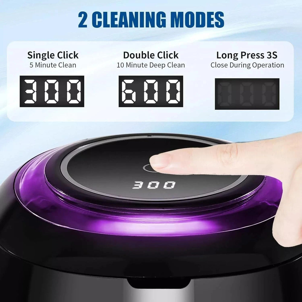 Compact portable dental cleaner for home or travel