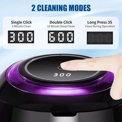 Compact portable dental cleaner for home or travel