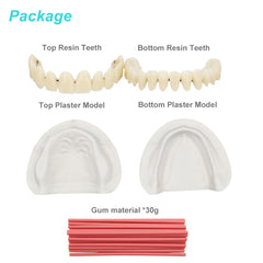 In-home denture fitting demonstration