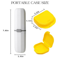 Two denture retainer cases for storage