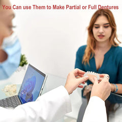 Temporary teeth for at-home denture practice