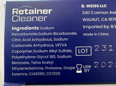 Safe for all dental appliances like retainers and dentures
