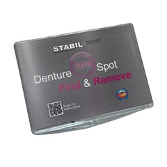 Denture sore-spot find and remove kit components laid out