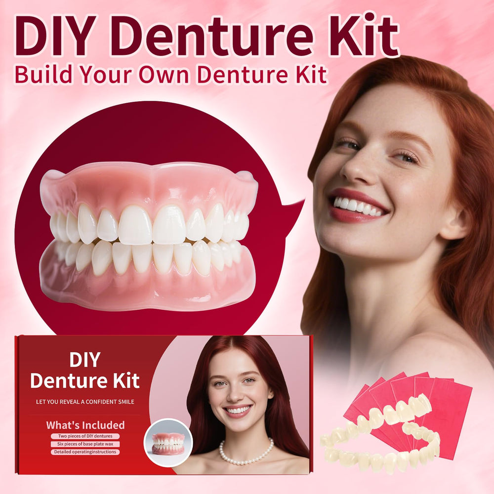 Moldable denture components and care accessories