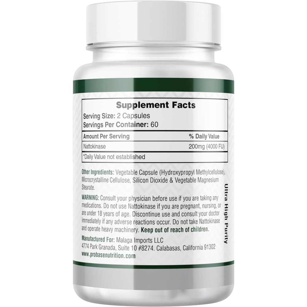 Nattokinase enzyme derived from organic Japanese Natto