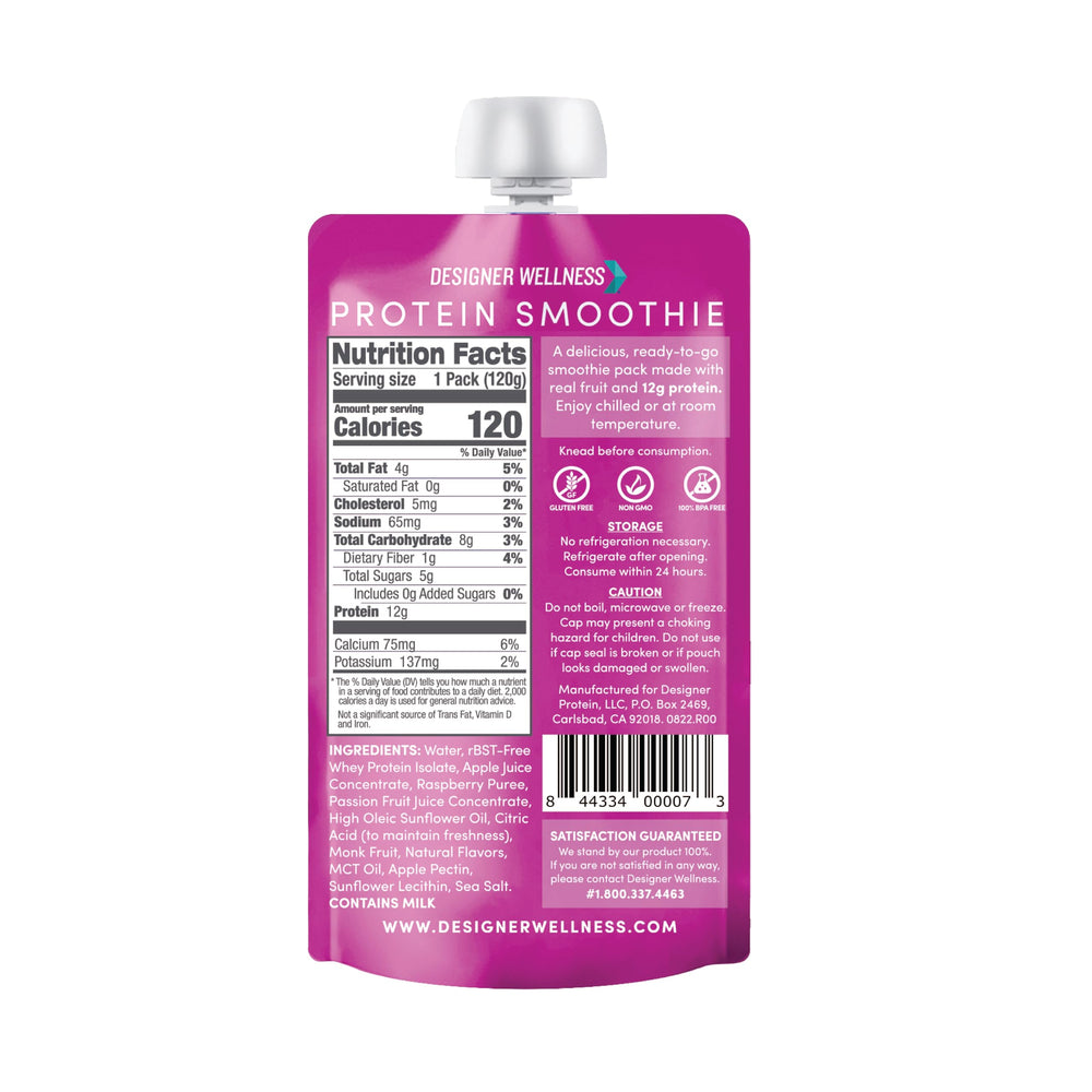 Low carb and zero added sugar claim on packaging