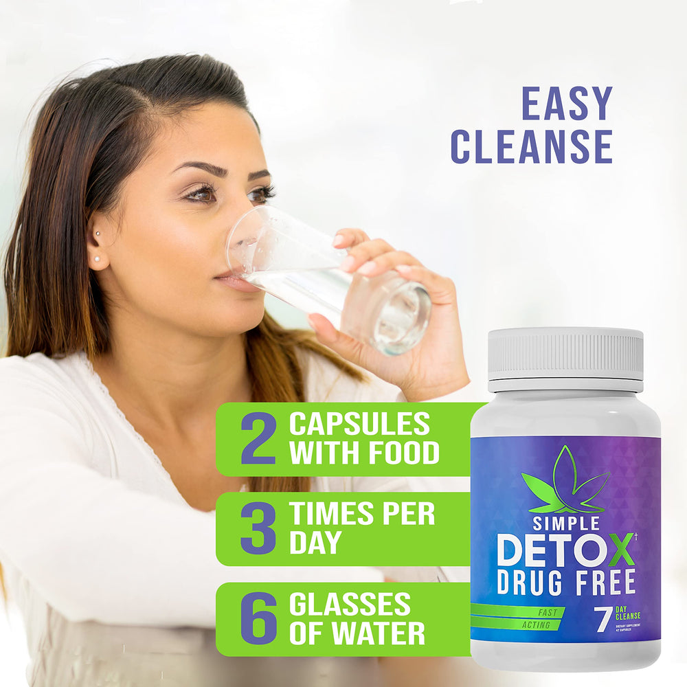 Close-up of Detox Cleanse bottle showing 42 capsules