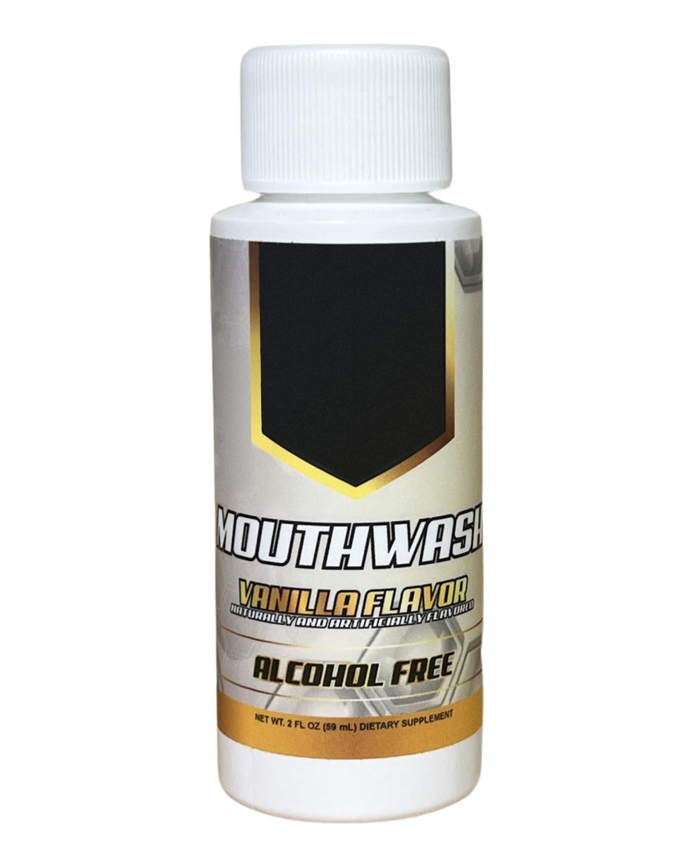 Detox Pack Mouthwash bottle label close-up