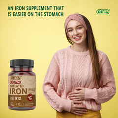 Vitamin B-12 fortified iron supplement