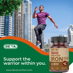 Easy-to-swallow iron tablets from Deva Vegan