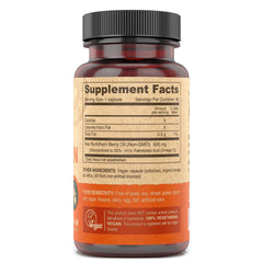 Cold-pressed and unrefined Sea Buckthorn Berry Oil bottle