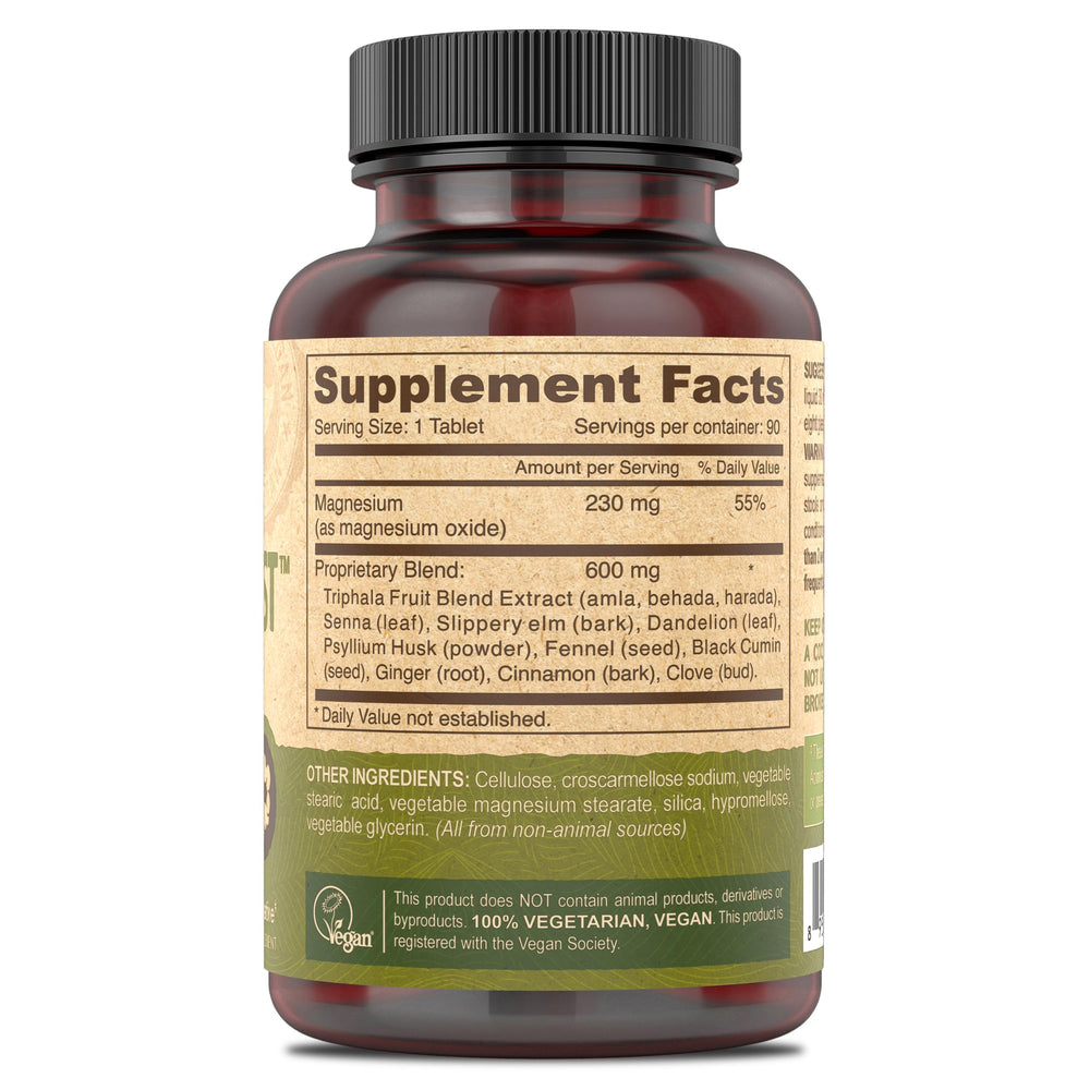 Close-up of DEVA Vegan Colon Assist tablets