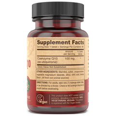 Ingredient list for DEVA Vegan CoQ10 100mg